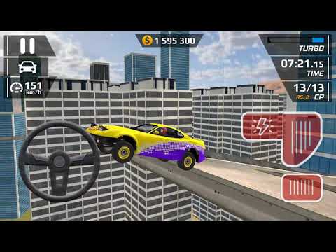 Smash Car Hit - Yellow Sport Car Driving Simulator Impossible Stunts Android Gameplay walkthrough