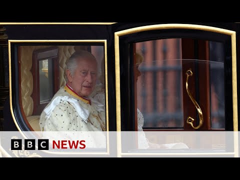 King Charles and Queen Camilla travel to Westminster Abbey for Coronation ceremony - BBC News