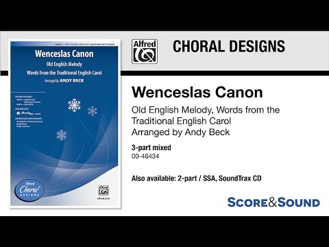 Wenceslas Canon, arr. Andy Beck – Score & Sound