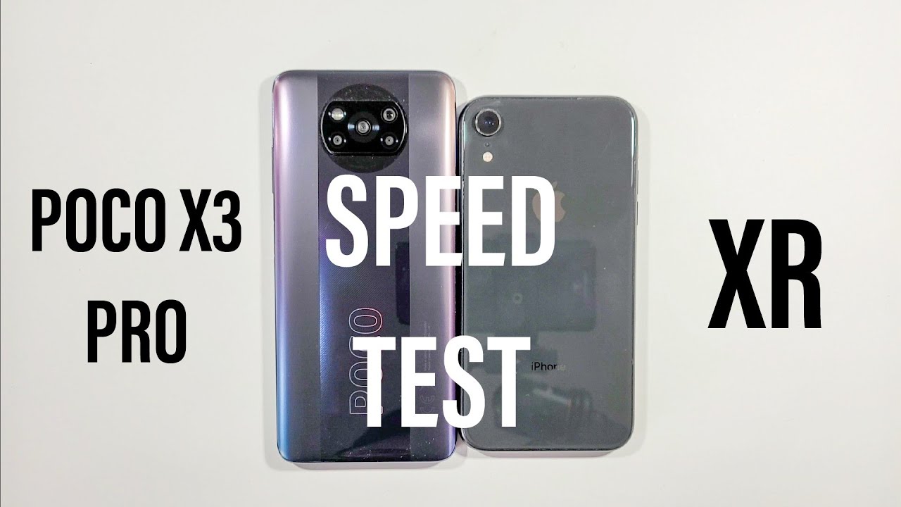 Xiaomi Poco X3 Pro vs Iphone XR Speed Test