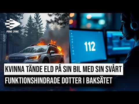 SAMTALET TILL SOS 112: KVINNA TÄNDE ELD PÅ SIN BIL MED SIN SVÅRT FUNKTIONSHINDRADE DOTTER I BAKSÄTET