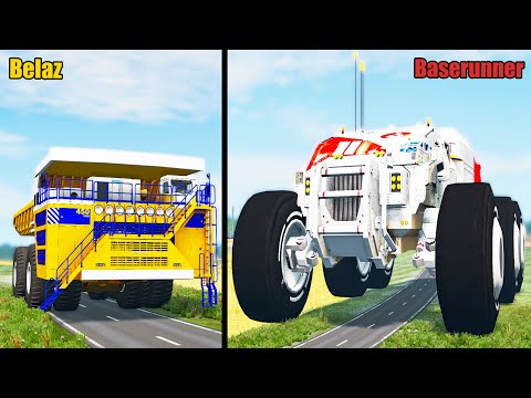Belaz vs Baserunner - Who is better? - Beamng drive