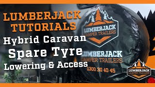 LJ Tutorials - Hybrid Caravan Spare Tyre Lowering & Access
