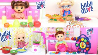 30 MINUTOS DE BONECAS BABY ALIVE FAZENDO COMIDINHAS