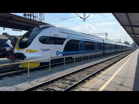 Hrvatska-Prämiere: Bahnverkehr in Zagreb Glavni Kolodvor (21.08.2023)