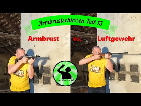 Armbrustschießen Teil 13 - Skorpion 80 lbs Armbrust vs. BSA Meteor Luftgewehr