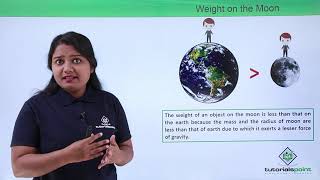 Class 9th – Weight of an Object on the Moon | Gravitation | Tutorials Point