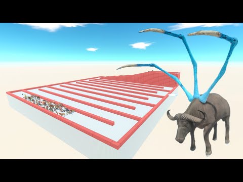 Escape From Cape Buffalo - Last Survivor - Animal Revolt Battle Simulator