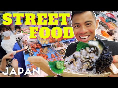 沖繩令人驚歎的日本街頭美食魚市場之旅 (Amazing Japan Street Food Fish Market Tour in Okinawa)