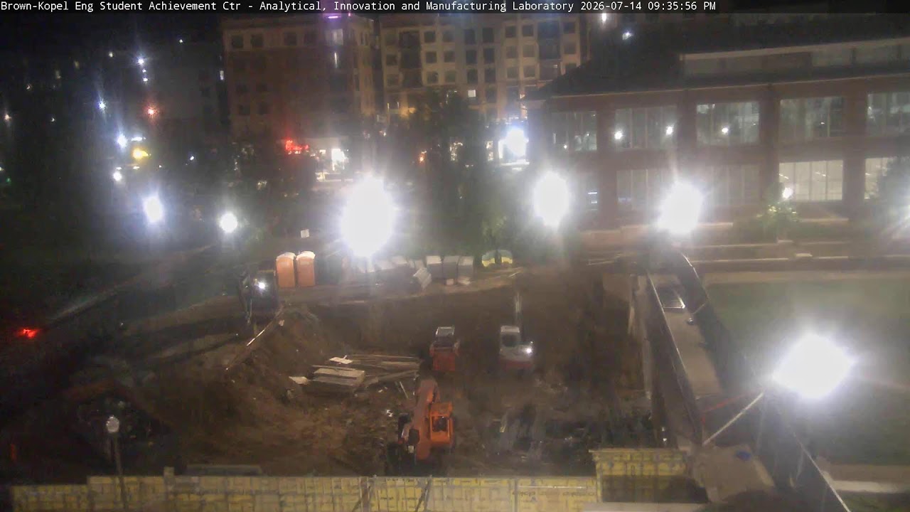 Live webcam view of Brown-Kopel Center Construction Cam