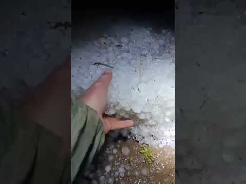 Granizo em Bom Princípio-RS, nesta Sexta-feira (22.08.2025) #riograndedosul #granizo granizo#tempo
