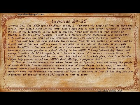 Leviticus 24-25