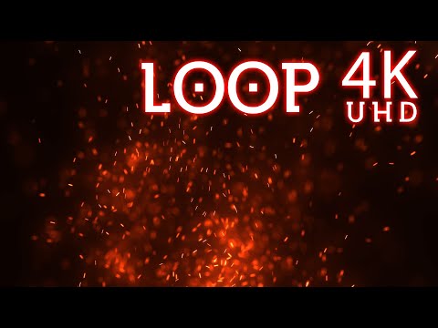 Fire Ember 4K Loop Background Video