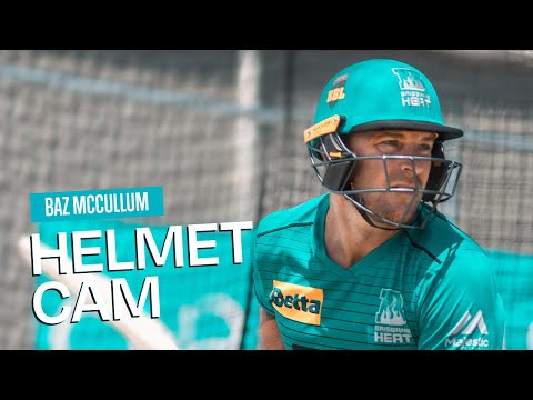 Brendon McCullum Helmet Cam Net Session