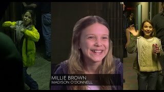Millie Bobby Brown interview about her accents + Intruders cast on her acting skills
