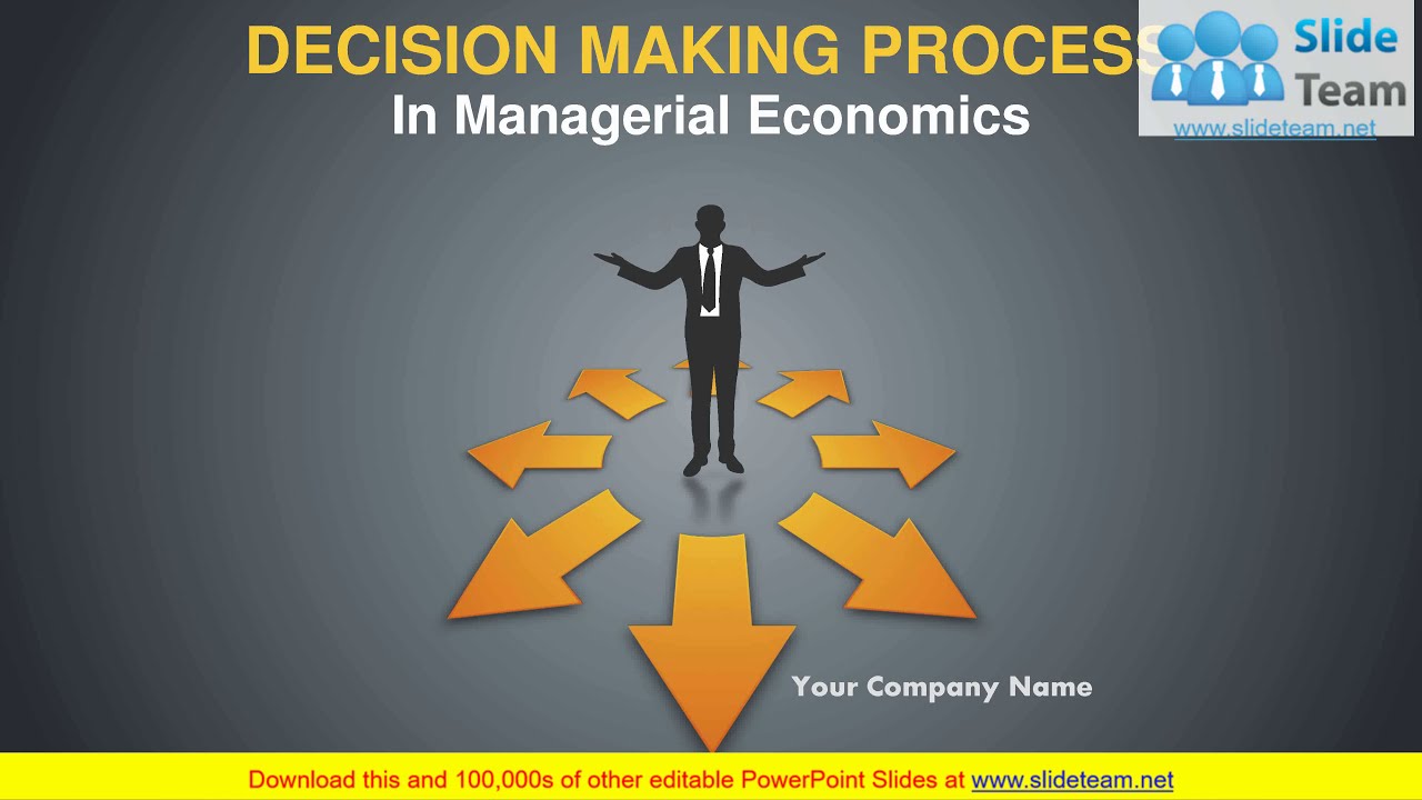 Decision Making Process In Managerial Economics PowerPoint Presentation With Slides