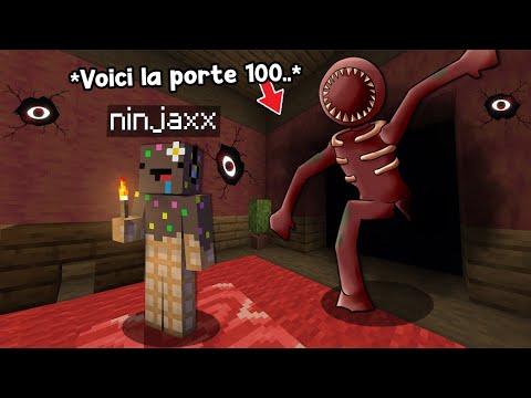 Ninjaxx - I had to survive 100 Terrifying Doors in Minecraft..