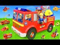 Different Sized Fireman Vehicles