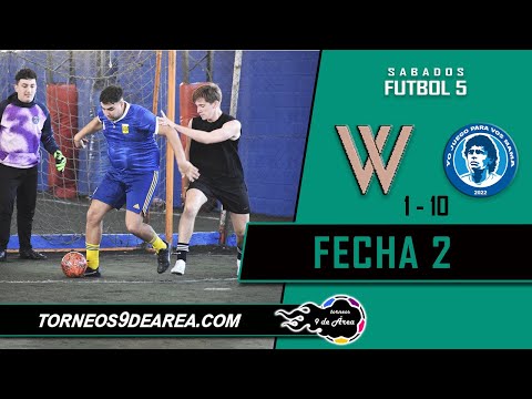 Doble W vs Yo Juego Para Vos Mama - Futbol 5 - Fecha 2 - Torneos 9 de Area 🎬🏟️🙌🏻⚽️