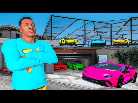 MANSÃO DO FRANKLIN VIROU UMA LOJA DE CARROS NO GTA 5