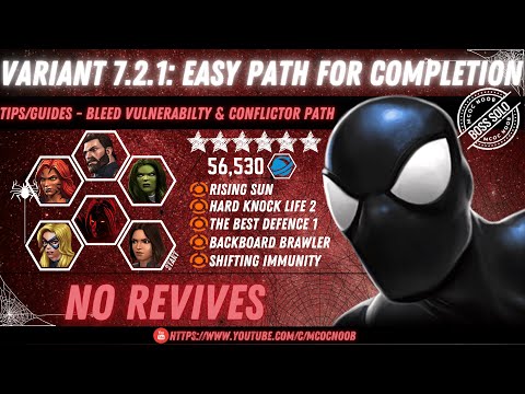 MCOC: Variant 7.2.1 - Easy Path for Completion - Arachnid Action - Tips/Guides - No Revives