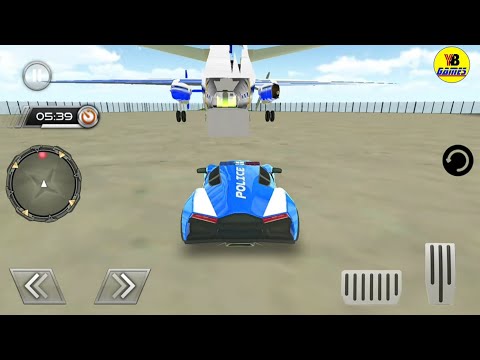 US Police Car Plane Transporter Game #2 - Android Gameplay FullHD - #ybzone