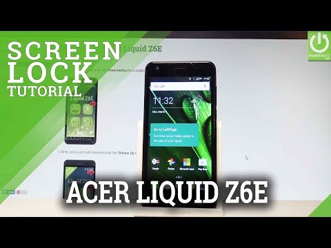 How to Set Up Screen Lock on ACER Liquid Z6E |HardReset.info