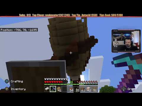 Minecraft "Chill Stream" Dec. 31, 2019 pt1 - More Bird Building and...ANOTHER Raid?!