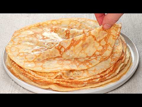 Amazing Crepes At Home in 10 minutes! How to make the most delicious French pancakes!