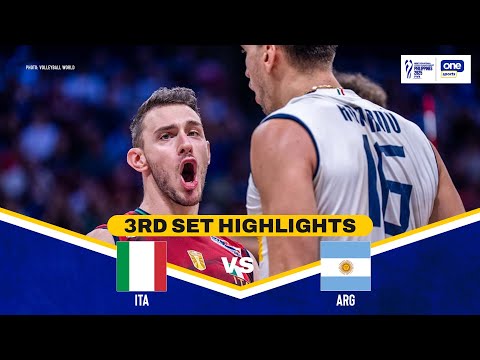 ITALY vs. ARGENTINA | SET 3 HIGHLIGHTS | 2025 FIVB MEN'S WORLD CHAMPIONSHIP | SEPT. 21