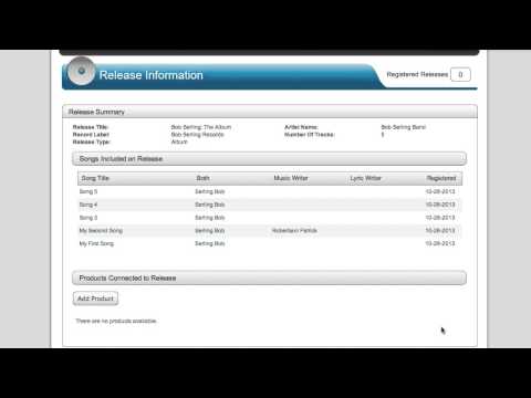 How to submit a product for mechanical royalty claim? - INgrooves Music Publishing - Tutorial
