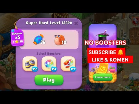 GARDENSCAPES SUPER HARD LEVEL 13398 NO BOOSTERS | MARI MAIN BERSAMA