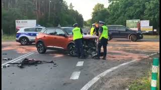 Wideo: Wypadek na drodze wojewódzkiej nr 319 z Głogowa do Sławy