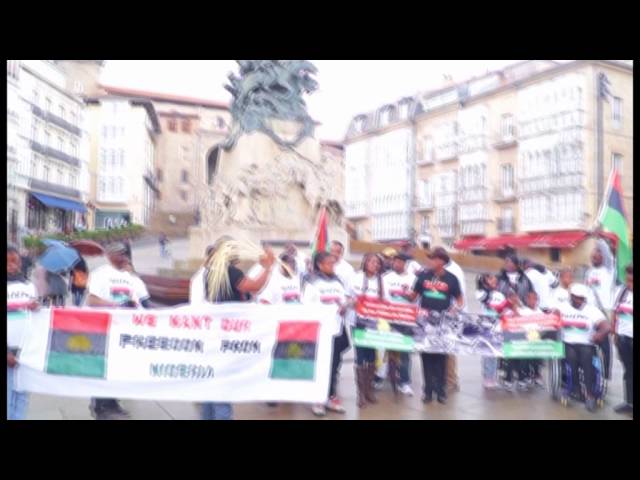 REMEMBERANCE OF BIAFRAN HEROS, 30 MAY 2014, AT VICTORIA, PAIS VASCO, SPAIN, EUROPE