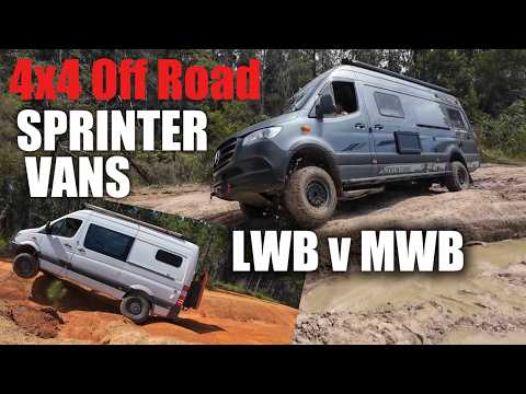 4x4 Sprinter Vans, Long wheel base versus Mid wheel base Off Road.  Does size matter?