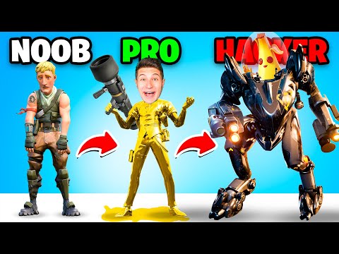 NABBO vs PRO vs HACKER on FORTNITE!! *SEASON 2 CHAPTER 3*