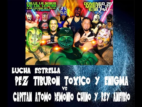 Pez Tiburon, Tóxico y Enigma vs Capitan Atomo, Demonio Chino y Rey Anfibio CAR NOBA