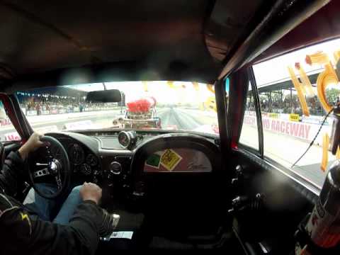 Ed Beaumont "Orange Peel" Gasser Corvette pass Bowling Green HRR 2012