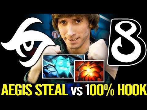SECRET VS B8 HIGHLIGHT - Dendi Aegis Steal Storm Spirit vs 100% Hookshot Clock Dota 2 Beyond Epic