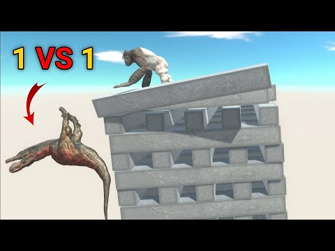 Wobbly Building | 1 vs 1 | Animal Revolt Battle Simulator