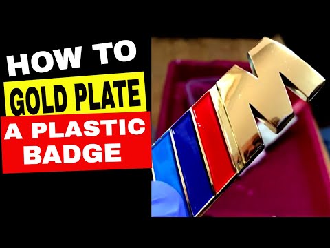 HOW TO GOLD PLATE A PLASTIC BMW M BADGE