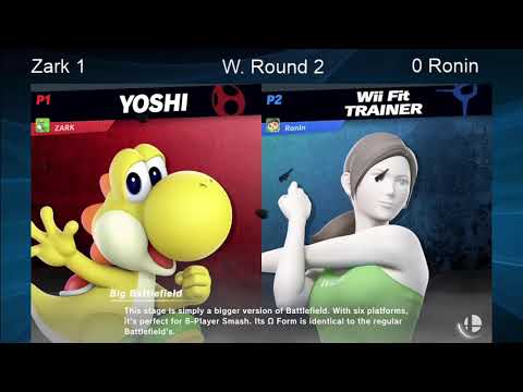 CWA Wifi Weekly 21 - Zark (Yoshi) vs Ronin (Wii Fit Trainer) Winners Round 2