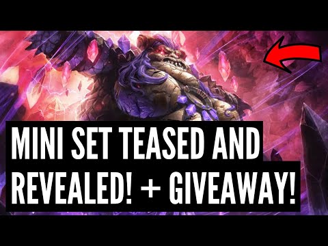 MINI-SET REVEALED and TEASED! DUAL CLASS CARDS!? Therazane LEGENDARY? + HUGE GIVEAWAY
