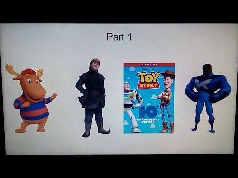 Tyrone (Backyardigans) Krushauer (Incredibles 2) and Kristoff (Frozen) watch Toy Story on DVD Part 1