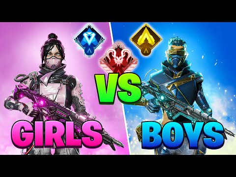 GIRLS vs BOYS at EVERY RANK in Apex Legends