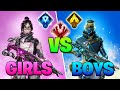 E GIRLS Vs E BOYS At EVERY RANK In Apex Legends