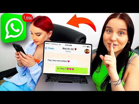 Schwester HEIMLICH beobachten 🤫💖 durch iPhone ! (Teil 2) - Celina