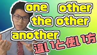 【英語】one, another, other, the otherの違いとイメージ