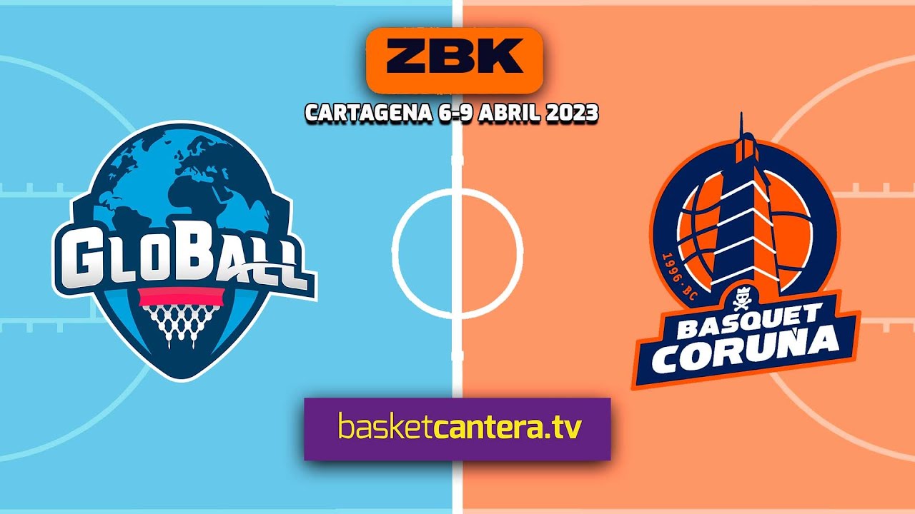 U14M.  Semifinal-2  GLOBAL TEAM vs BASKET CORUÑA.- Torneo ZBK QL Sport Infantil masc. Cartagena 2023