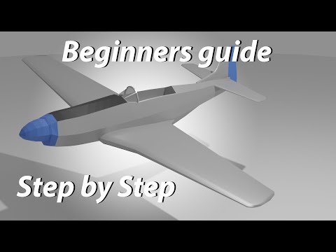 How to make a Airplane in Blender 2.9: For Beginners | P-51 D